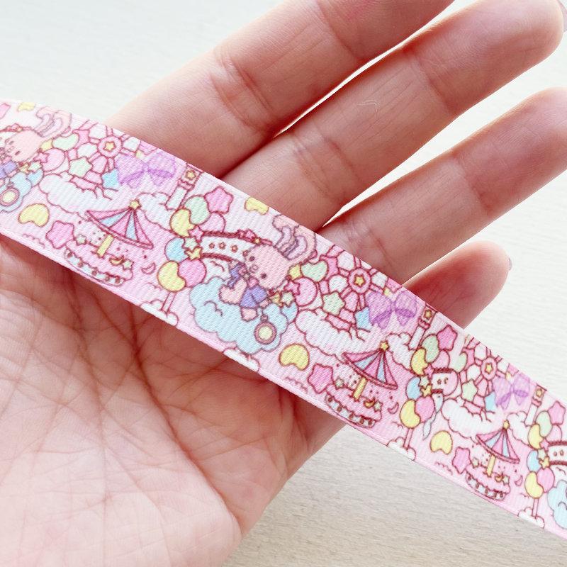 グログランリボン　資材　パーツ　リボン　お菓子　マカロン　ゆめかわ グログラン [1m計り売り]グログランリボン ファンシー パステル