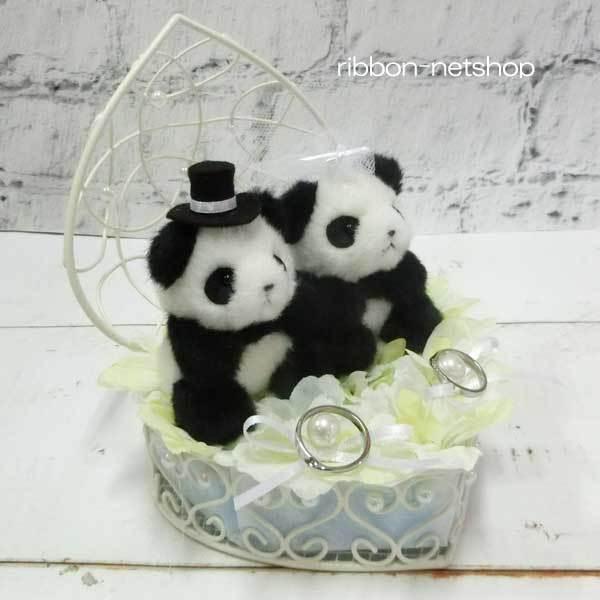 送料無料 造花 ウェディングパンダ ハートワイヤー シルクフラワーリングピロー Fl Wg 378 Fl Wg 378 リボンネットショップ 通販 Yahoo ショッピング