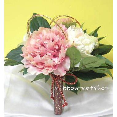 送料無料 シルクフラワー 造花 ウエディングブーケ 芍薬と牡丹の和装用ブーケwb 33 Wb 33 リボンネットショップ 通販 Yahoo ショッピング