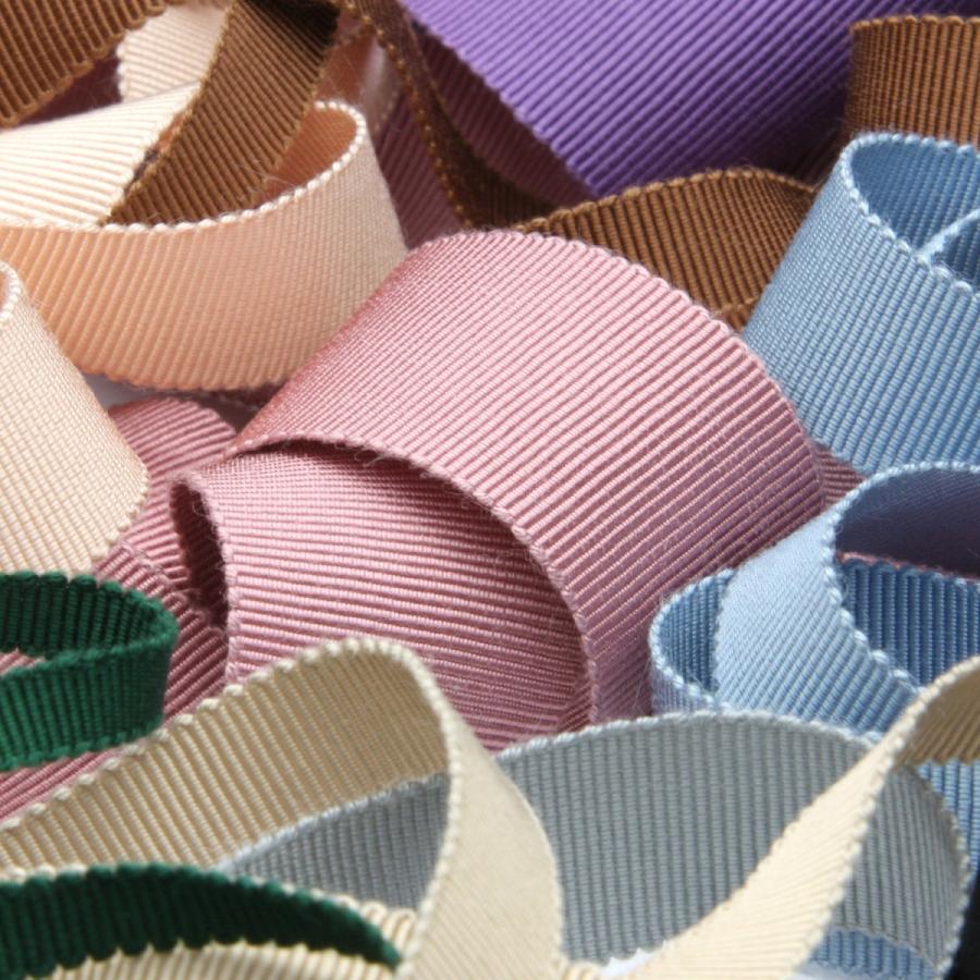 リボン テープ 手芸 グログランリボン レーヨン 5mm ローズピンク 9.14