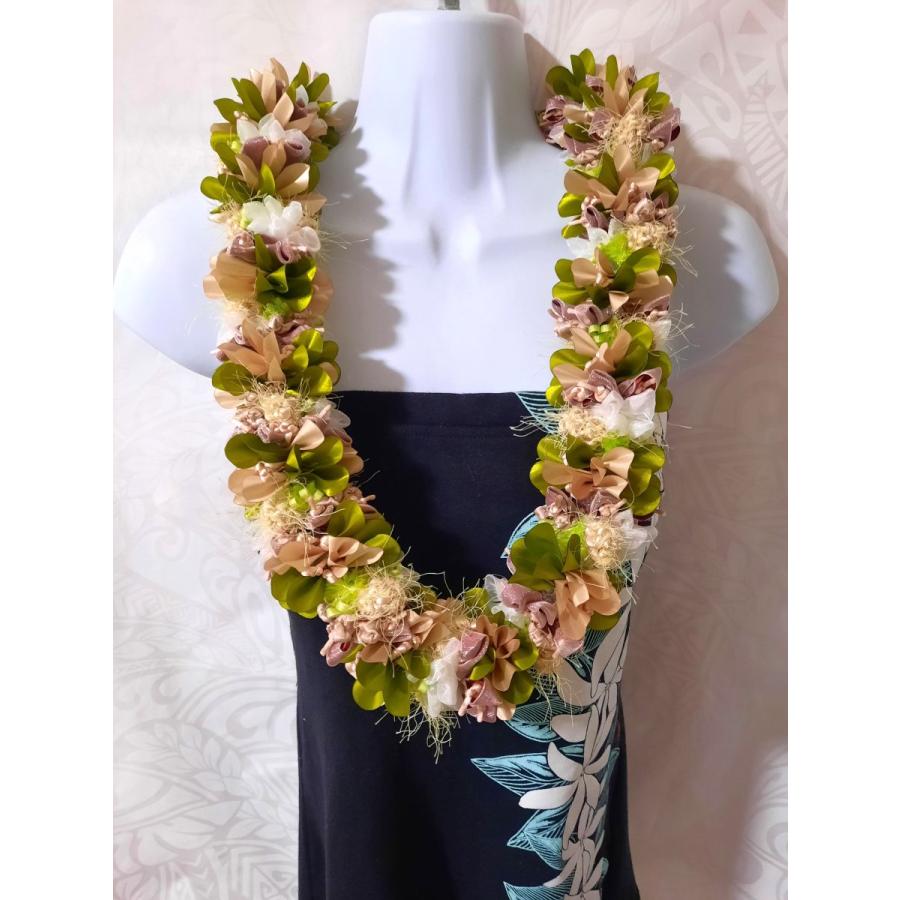 ハワイアンリボンレイ Ocean Frontgarden Hinahina【オーシャン