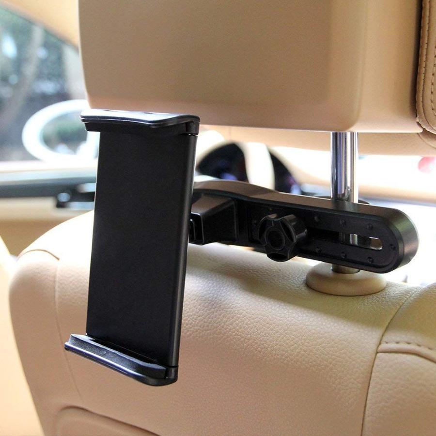 タブレット ホルダー車載ホルダー 4 5 10 360度回転可能 ステント スマホ ホルダー 調整可能 車後部座席用 車載 車載ホルダー 以上節約 スマホ