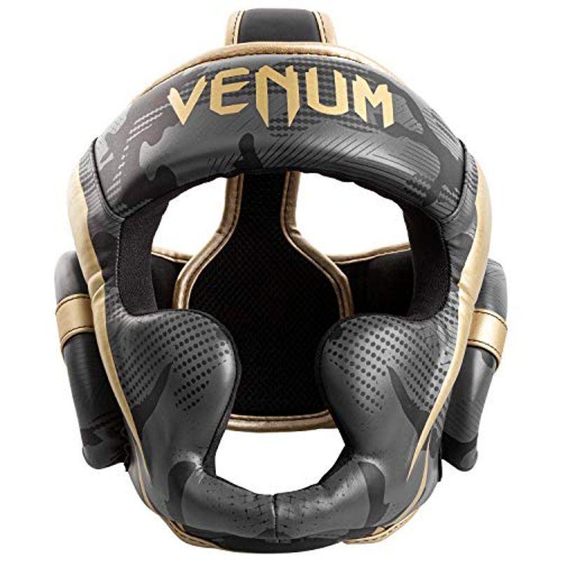 9530円 最も 9530円 人気のクリスマスアイテムがいっぱい VENUM ヘッドガード Elite Headgear ダークカモ×ゴールド