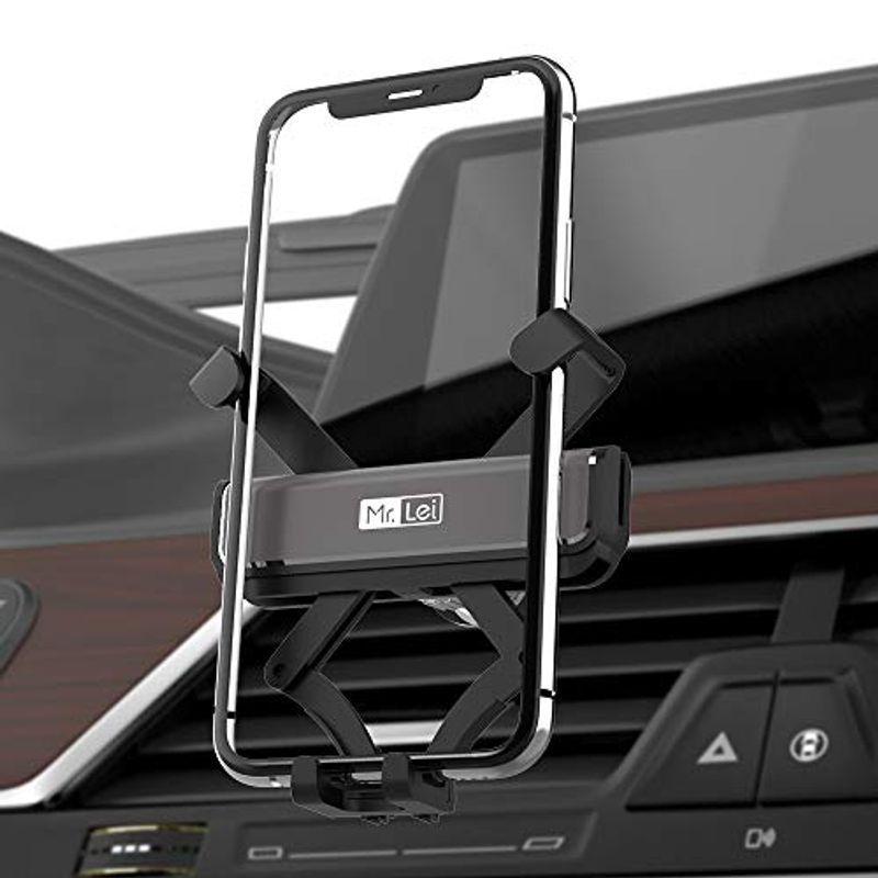 車載ホルダー スマホホルダー 携帯ホルダー 車載用 スマホ 車 スマホスタンド 車載スタンド 重力連動式 自動開閉 360度回転 エアコン吹 オーバーのアイテム取扱