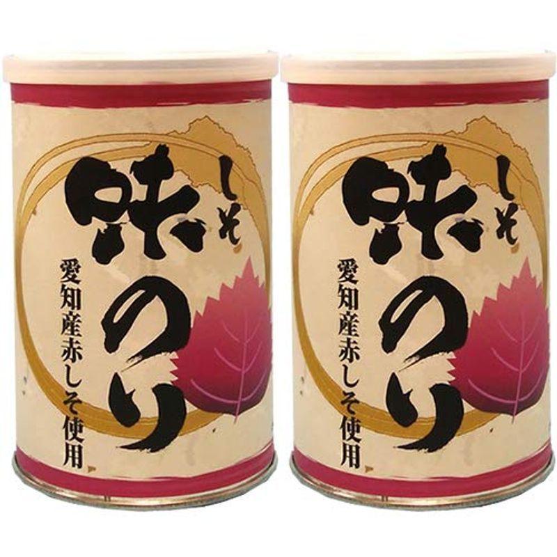 岡田海苔 シソ味プルトップ缶(愛知産) 8切40枚 ×2個