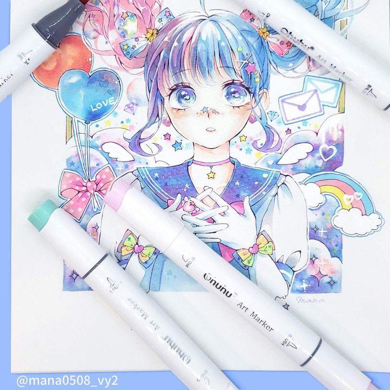 買い物 Ohuhu パステルカラー 168色 イラストマーカー 薄色 基本色 濃淡色 筆 太字 浅い色 筆先 ふでタイプ ブレンダーペン付き 手帳 Www Ampselectric Com