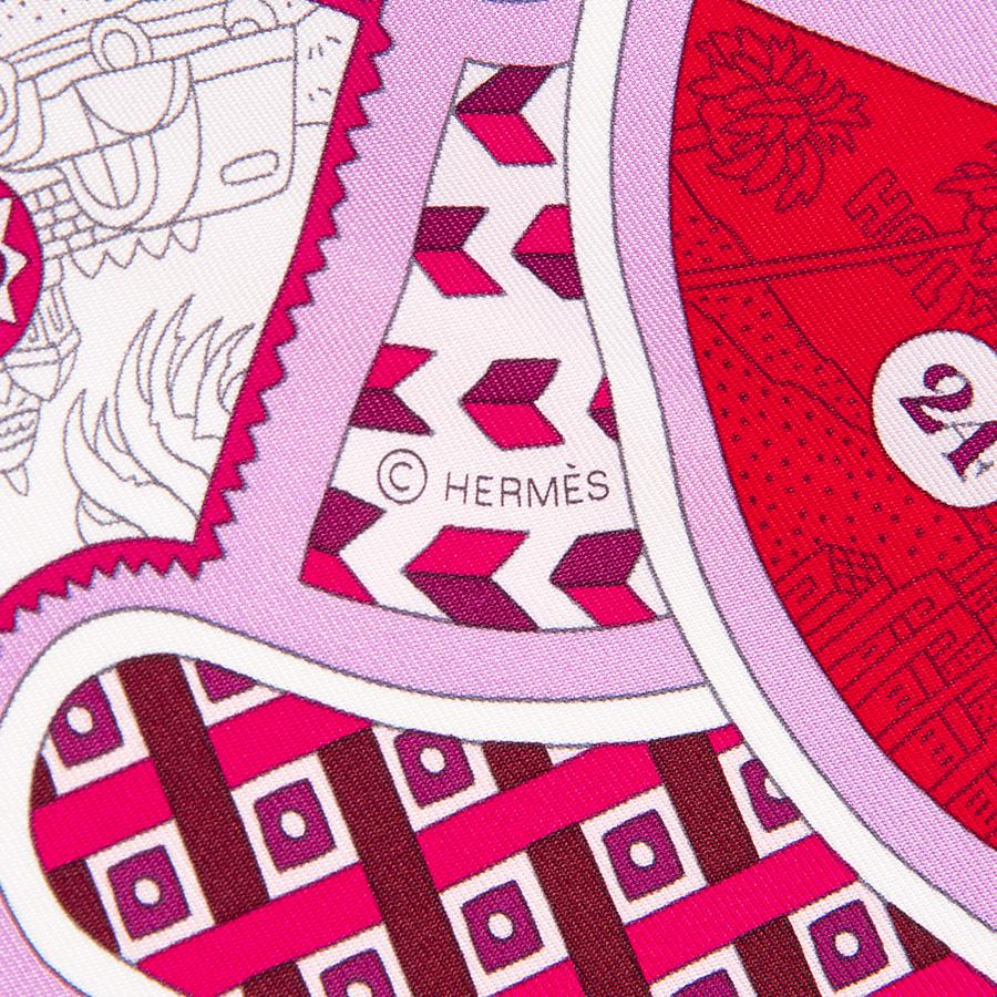 HERMES エルメス カレ90 Le Tour du Monde en 63 Cases 63マスの世界旅行