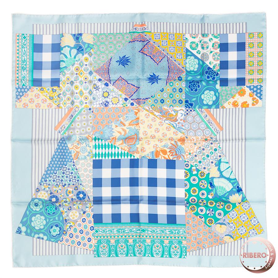 HERMES エルメス カレ90 L'Art du Sarasa(更紗のアート) 003273S 10