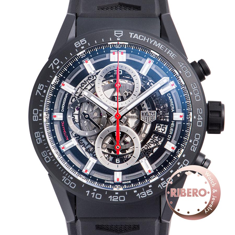 定番のお歳暮 冬ギフト Heuer タグホイヤー カレラ クロノグラフ Car90 Ft60 セラミック メンズ腕時計