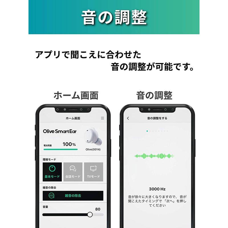 大注目 集音器公式オリーブスマートイヤー Olive Smart Ear 本体：白
