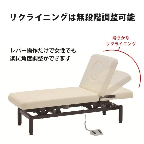 【訳あり・新品】 エステベッド マッサージベッド リクライニング 電動 自動 新品 枕3点セット付き 送料無料 エレクトリックリクライニングメモリー フィフティヴィジョナリー 【QGW1278101435】(46075円)