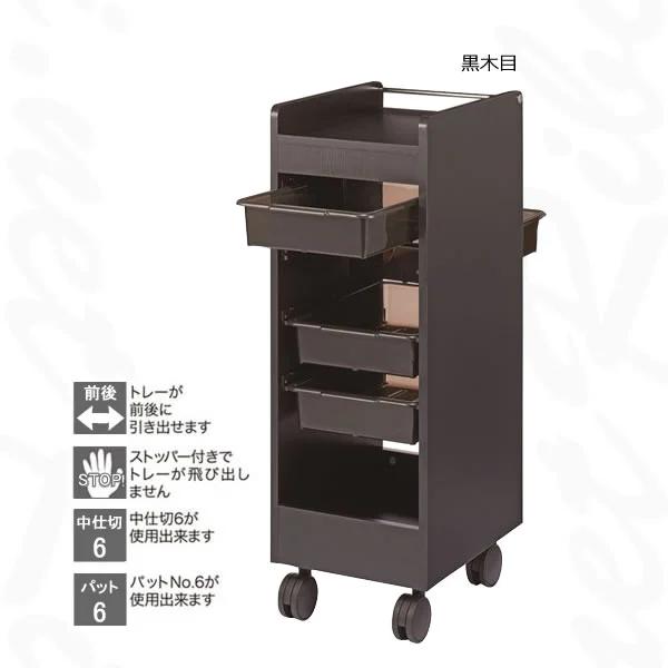 送料無料 西村製作所 C-340 ワームス 収納 ワゴン キャスター付き 4段
