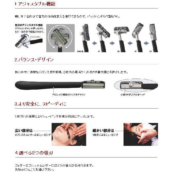 フェザー プロフェッショナル エフシステムレザー ブラック :1004030