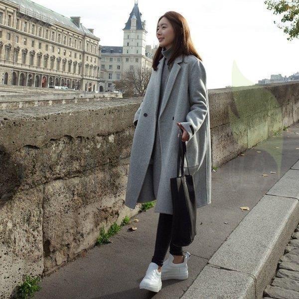 レディース ラシャコート コート ジャケット 秋冬 40代 オシャレ 欧米風 韓国風 きれいめ 長袖コート ロング丈コート カジュアル 通勤 Ol ゆったり 2 一流の品質