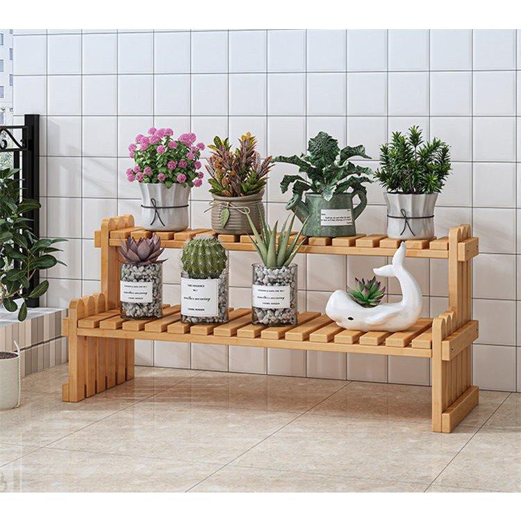 フラワースタンド ２段 竹製 ガーデニング スタンド 鉢置き 植木鉢 整理 ガーデン ラック 園芸 置き台 飾り台 花収納 花台 花瓶台 鉢置き台 3 San53 リブラアクエリアス 通販 Yahoo ショッピング