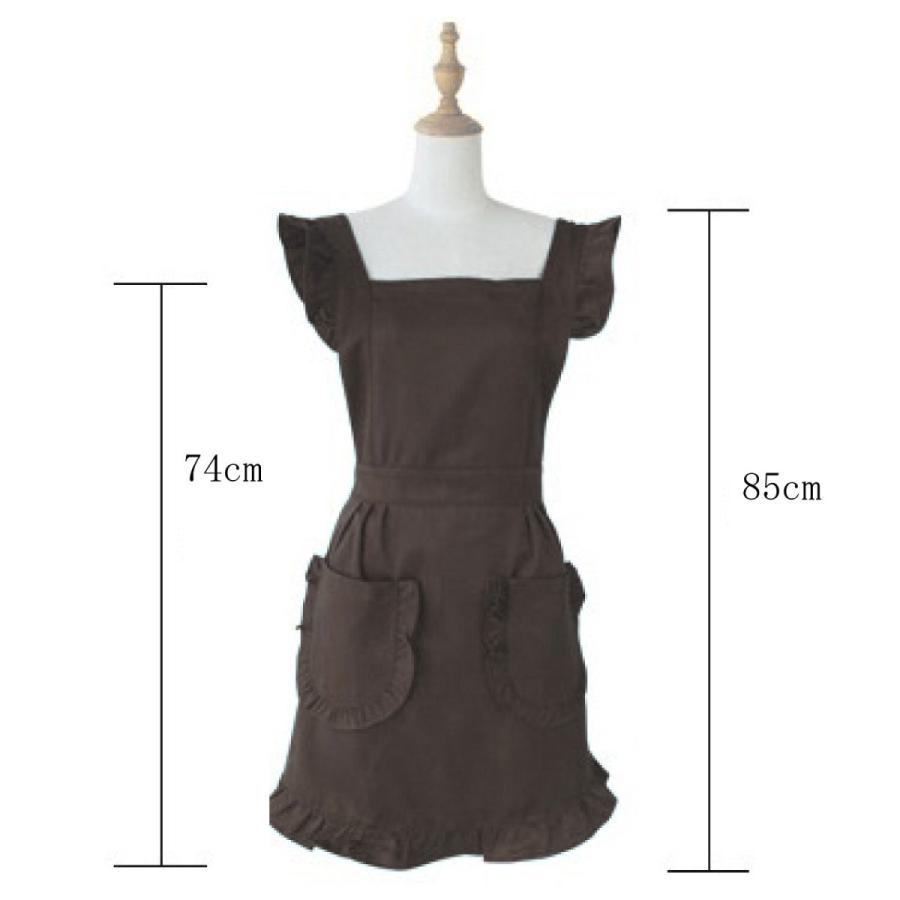 エプロン フリル カフェ風 おしゃれ かわいい レディース 無地 ポケット プレゼント 46 101 Ribution Shop 通販 Yahoo ショッピング