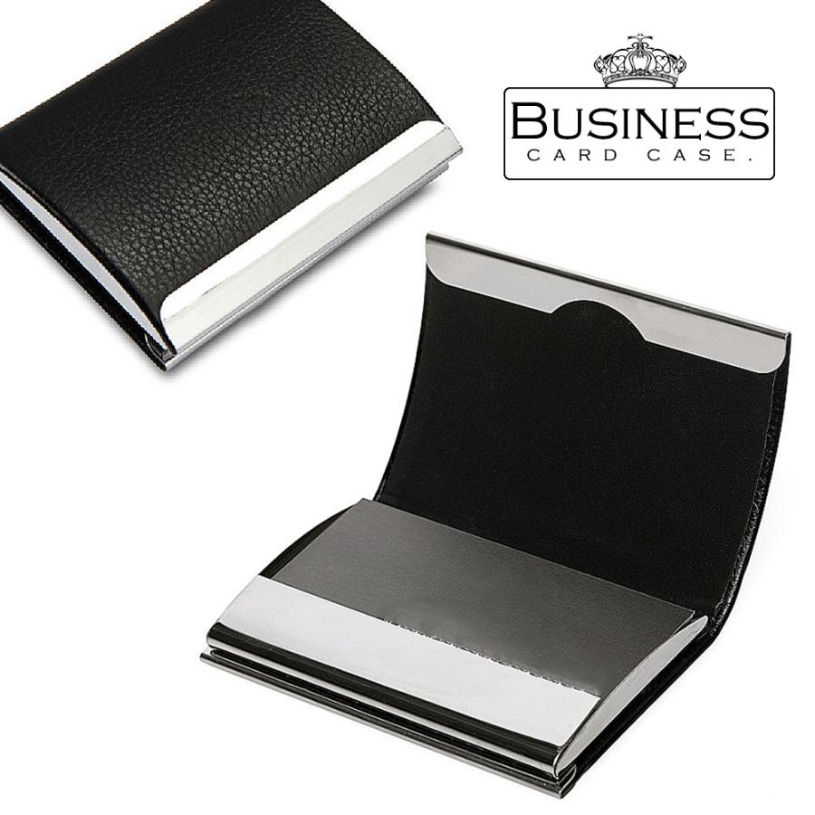 名刺入れ 名刺ケース メンズ レディース おしゃれ カードケース レザー ステンレス 二つ折り カード入れ シンプル 無地 オフィス ビジネス 社会人 かっこいい Bge 006 Ribution Shop 通販 Yahoo ショッピング