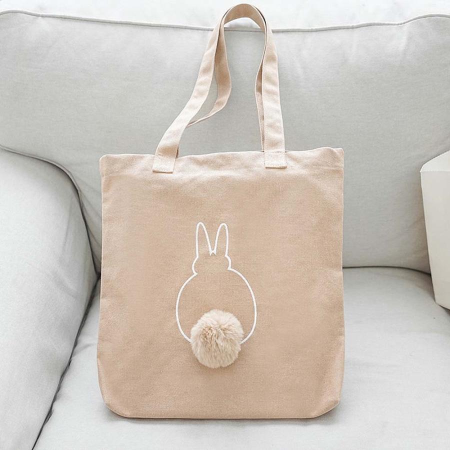 トートバッグ 手提げ レディース おしゃれ かわいい キャンバス地 帆布 エコバッグ 猫 うさぎ 犬 母の日 Bgt 016 Ribution Shop 通販 Yahoo ショッピング