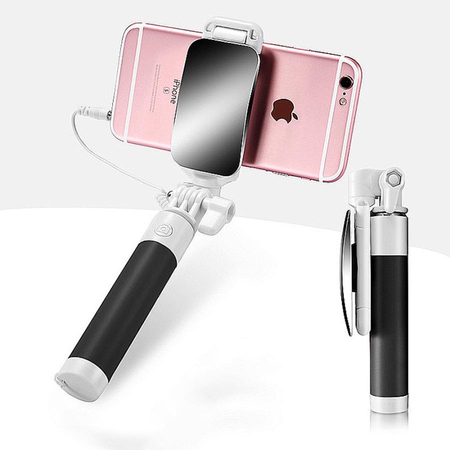セルカ棒 自撮り棒 Iphone 8 X Xs 11 アイフォン おしゃれ かわいい 有線 自撮り ミラー 鏡 Ss 006 Ribution Shop 通販 Yahoo ショッピング