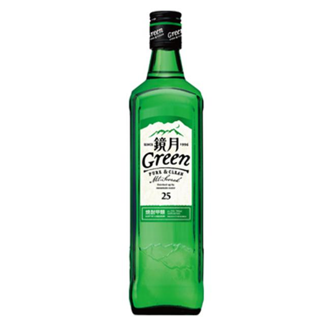 鏡月グリーン 25度 700ml 韓国焼酎 甲類焼酎 箱なし 焼酎 鏡月 酒