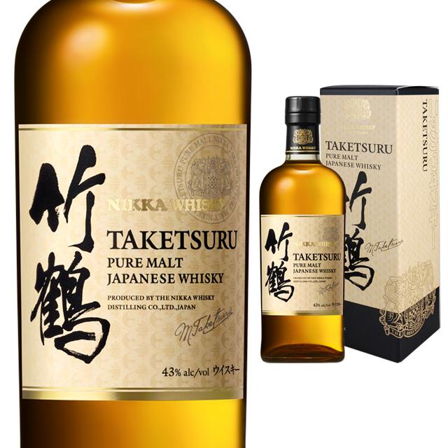 Nikka 竹鶴 ピュアモルト ウイスキー 43度 700ml 箱入 正規 竹鶴 ピュアモルト 43度 700ml 国産 ニッカ ウィスキー 限定