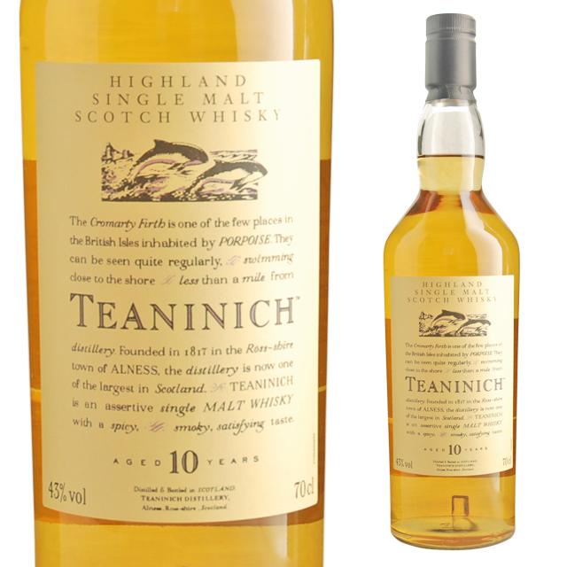 花と動物シリーズ ティーニニック 10年シングルモルト　 700ml 43% ティーニニック 10年 UD 花と動物シリーズ 43度 700ml 箱なし シングル