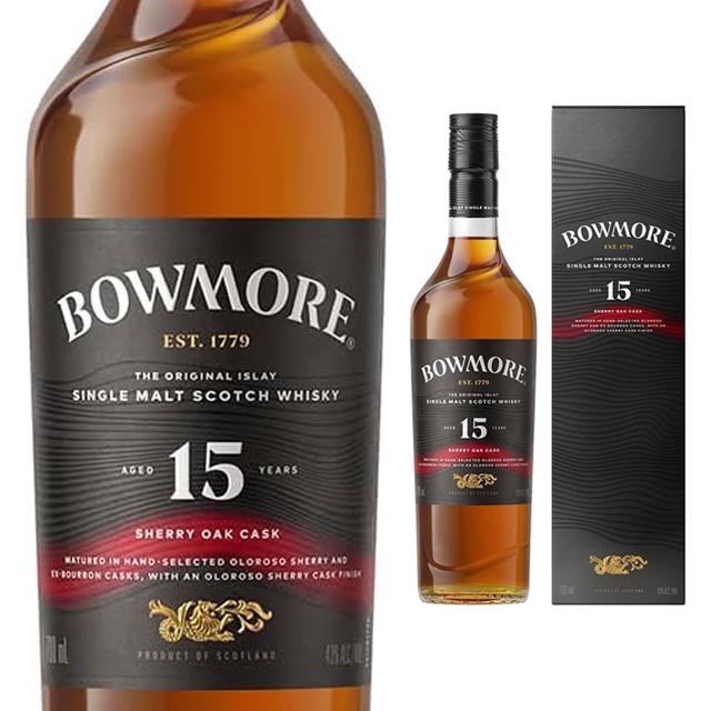 ボウモア 限定 箱入 15年 シェリーオークカスク 43度 700ml スコッチ
