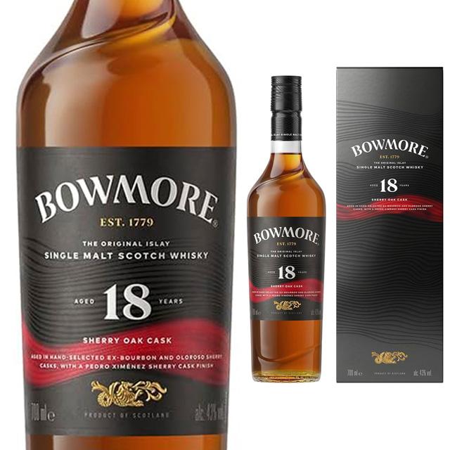 ボウモア 限定 箱入 18年 シェリーオークカスク 43度 700ml スコッチ