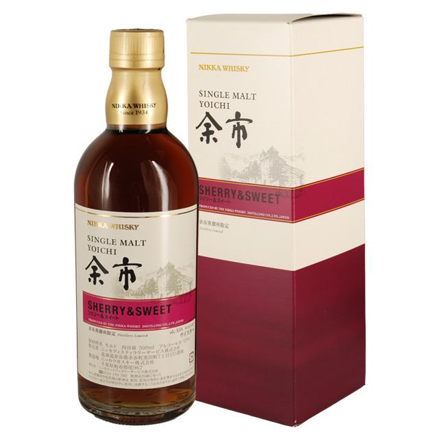 ニッカ　余市　ピーティ&ソルティ　シェリー＆スイート500ml 2本セット シングルモルト 余市 シェリー＆スイート ピーティー＆ソルティ 2本