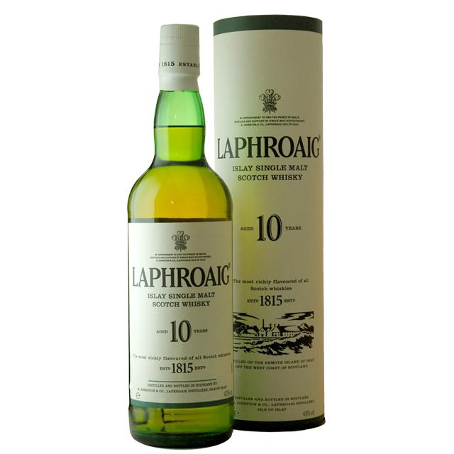 ラフロイグ　10年　旧ボトル　1000ml 未開封 大容量 円筒 ラフロイグ 10年 40度 1000ml アイラモルト ウイスキー 1L