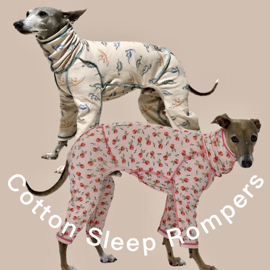 コットンおねんねロンパース （イタリアングレイハウンド イタグレ