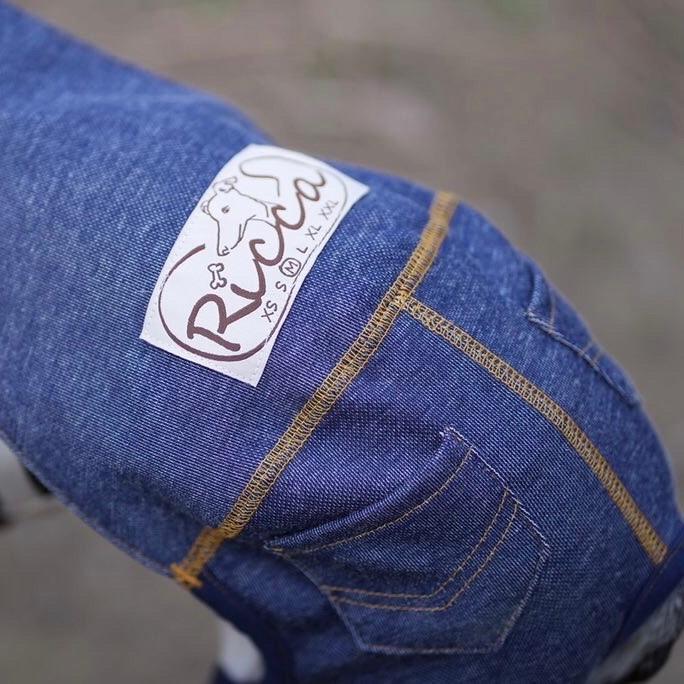 ストレッチデニムサロペット （イタリアングレイハウンド イタグレ