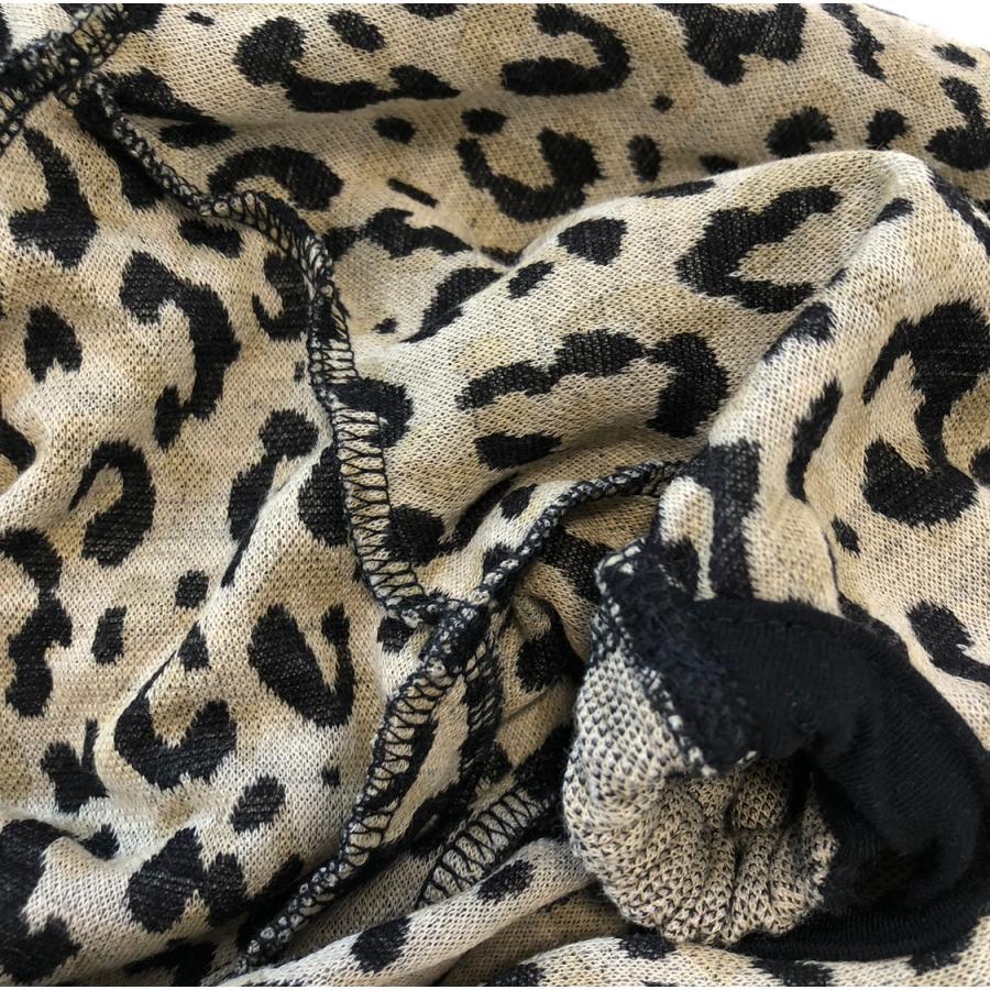 イタグレ服 ロンパース スウェット レオパード ハンドメイド