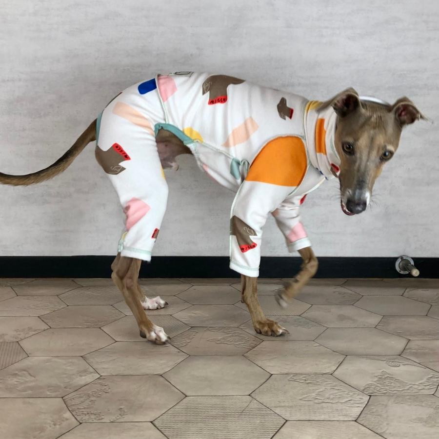 XXLフリースプリント 【イギータイルフリースロンパース