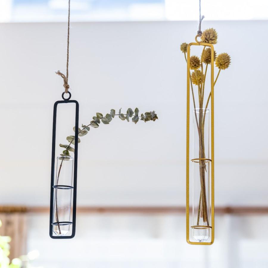 吊り下げ ガラス 花瓶 Sサイズ 花びん 一輪挿し フラワーベース