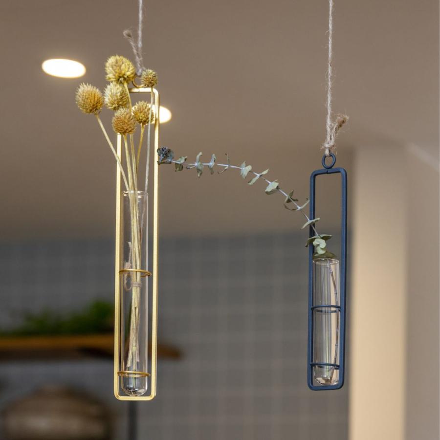 吊り下げ ガラス 花瓶 Lサイズ 花びん 一輪挿し フラワーベース