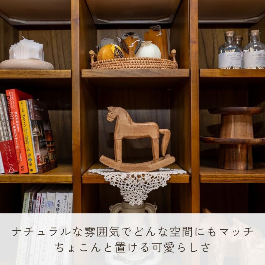 緑色 ガラス製 ロッキングホース 置物 緑色 ガラス製 ロッキングホース 置物