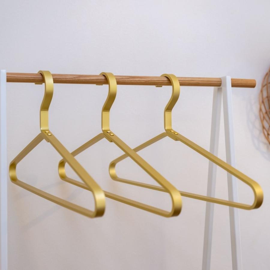 ゴールドハンガー 90本セット  ■サイズ肩幅41cm 極厚 アルミハンガー ゴールドハンガー ハンガー 大きいハンガー