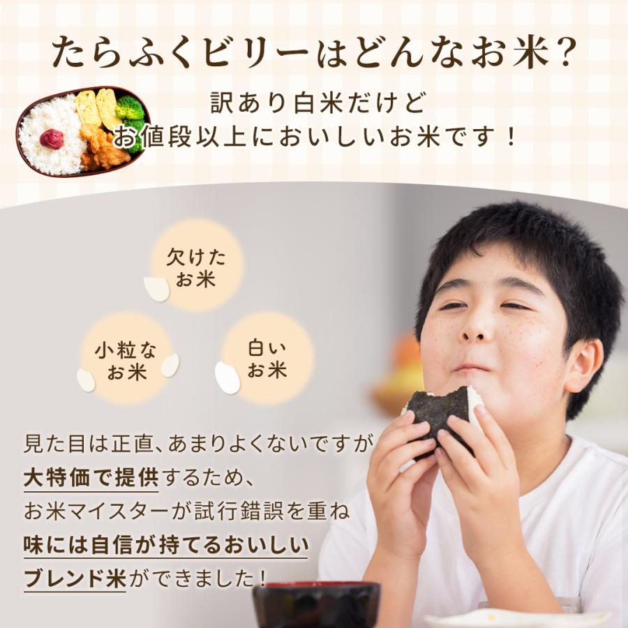 白米 ブレンド米 30kg たらふくビリー 送料無料 訳あり 国産 10kg ×3袋