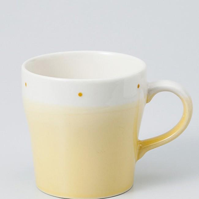 和食器 イエロードット マグカップ カフェ コーヒー 紅茶 珈琲 お茶 オフィス おうち 食器 陶器 おしゃれ うつわ S 白いごはん器のお店 ライスボール 通販 Yahoo ショッピング