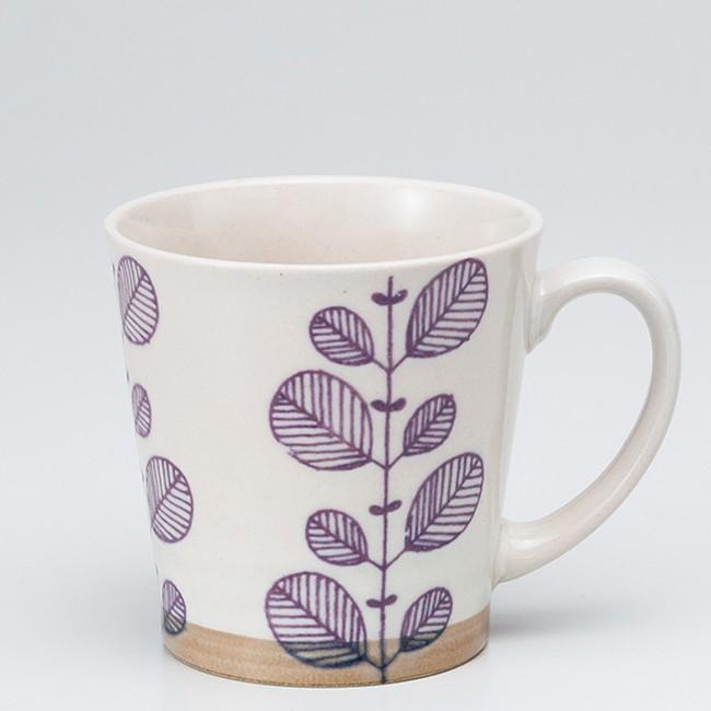 和食器 若葉紫 軽量 マグカップ カフェ コーヒー 紅茶 珈琲 お茶 オフィス おうち 食器 陶器 おしゃれ うつわ S 白いごはん器のお店 ライスボール 通販 Yahoo ショッピング