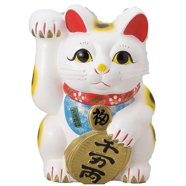 年のクリスマス 5号ペア 招き猫 黒猫左手 白猫左手 厄除け 人気運 置物 Ucs Gob Ve