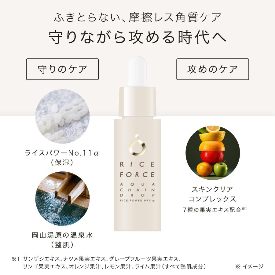 RICE FORCE（ライスフォース） アクアチェーンドロップ 角質 乾燥 ケア