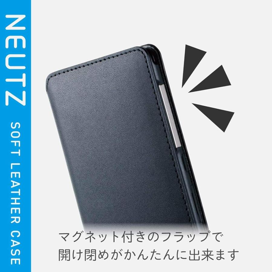 arrows Be3 ケース 手帳型 F-02L NEUTS ソフトレザー マグネット付き スタンド機能 ブラック PD ...