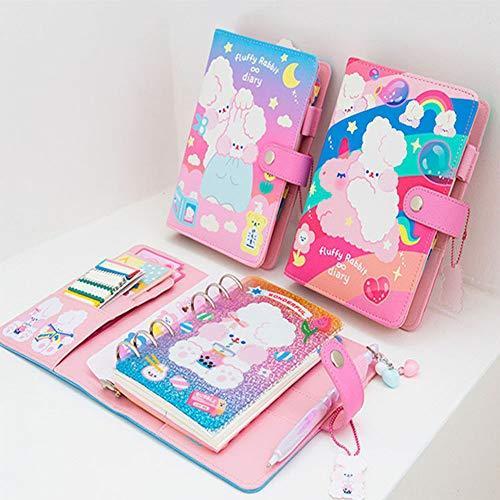 可愛いシステム手帳 6穴 リング バインダーノート リングノート ルーズリーフ式 高級 Puレザーカバー スケジュ Wssj B08g8cp153 Rich Tree 通販 Yahoo ショッピング