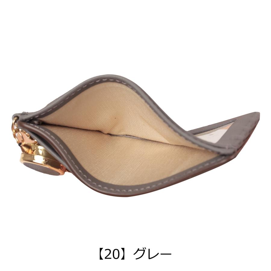 ランバンオンブルー パスケース チェーン 本革 レディース イエナ 484725 LANVIN en Bleu 定期入れ リール付き パール ブランド 牛革 レザー 通学 通勤 就職_14