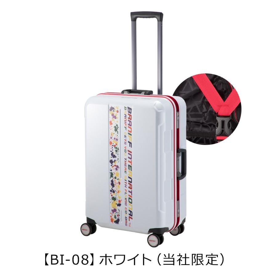 （値下げしました！）Braniff/ブラニフ スーツケース フレームタイプ 28L BBT-120 ※2輪タイプ BRANIFF（ブラニフ） スーツケース 4輪 62L 61cm 5.0kg 787-61 軽量