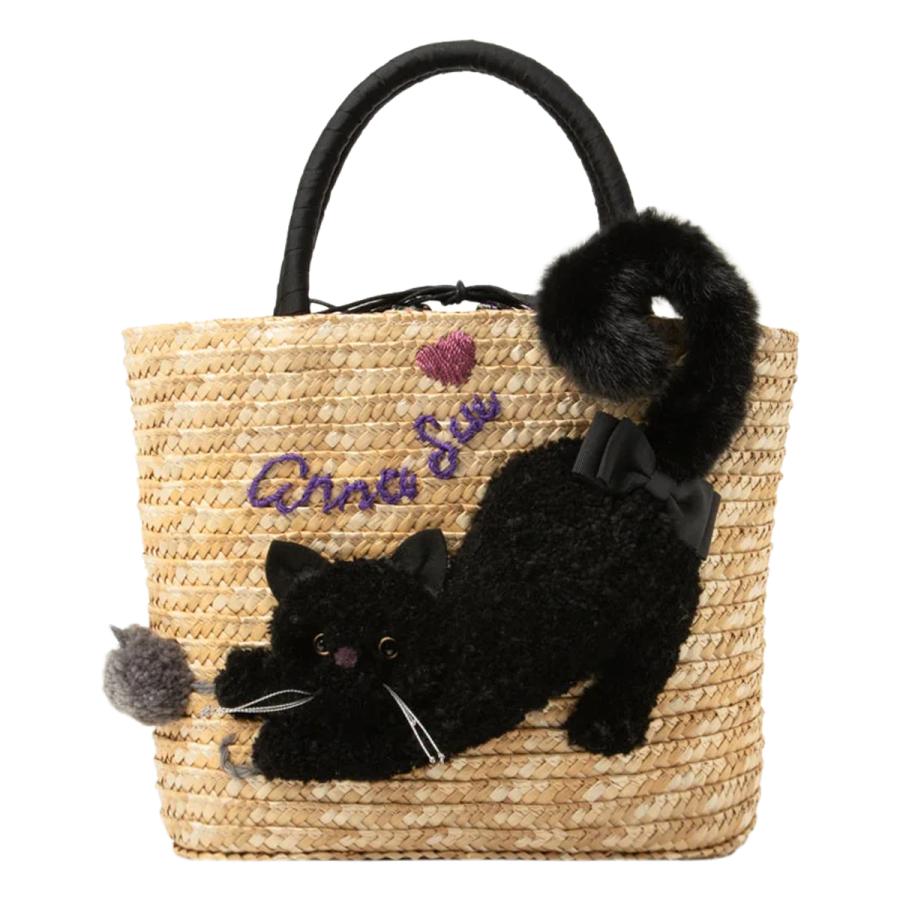 ANNA SUI（アナスイ） かごバッグ 猫 ねこ TITIプランク レディース 
