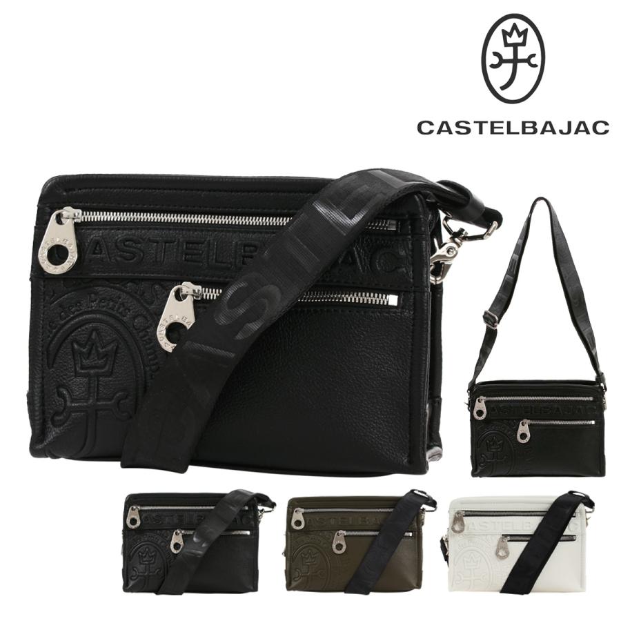 【レビュー投稿で+5％還元】カステルバジャック ショルダーバッグ メンズ ダナン 045113 CASTELBAJAC | 横型 斜め掛け ミニショルダー セカンドバッグ エンボス 型押し クリスマス_mp CASTELBAJAC（カステルバジャック） ショルダーバッグ メンズ ダナン