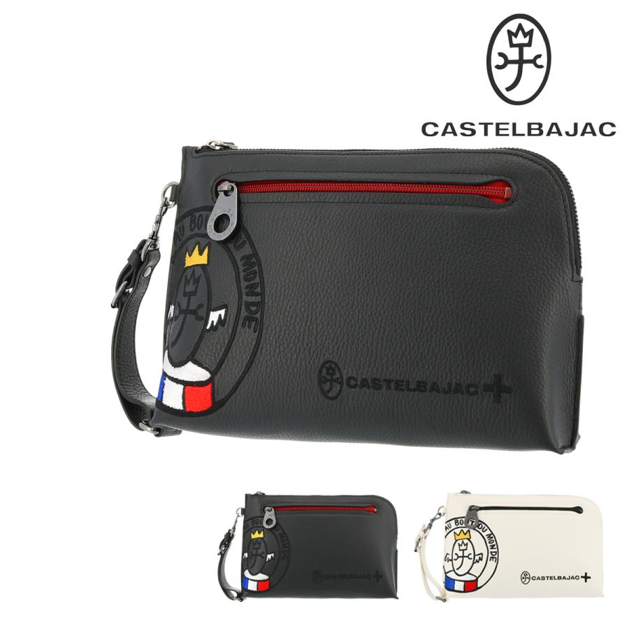 カステルバジャック セカンドバッグ リンク メンズ 30211 CASTELBAJAC 持ち手 クラッチバッグ 軽量 牛革 本革 レザー 絶妙なデザイン